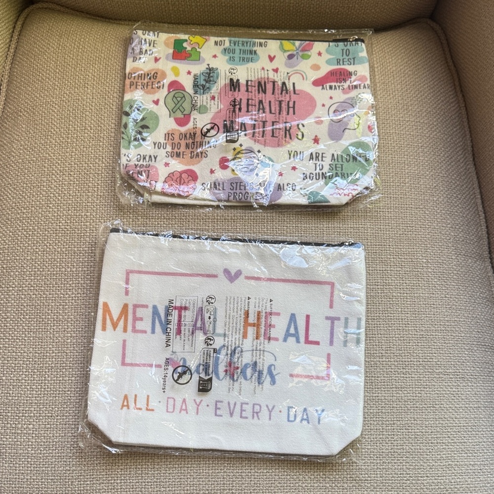 Mental Health Matters Pouch Set - Multicolor